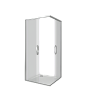 Душевое ограждение GOOD DOOR Antares CR-100-C-CH (100*100*195 см) прозрачное стекло 8 мм