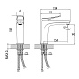 Смеситель для раковины LEMARK LM3737GM Bronx графит