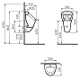 Писсуар наружний монтаж Vitra  ARKITEKT 6202B003-0198  с сифоном 