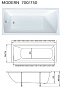 Ванна МАРКА №1 "MODERN" 170х75 акриловая с рамой