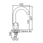 Смеситель для раковины LEDEME L1126 