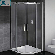 Душевое ограждение GOOD DOOR Galaxy R-TD-100-C-CH (1000 x1000 x 1950 мм) прозрачное стекло 6 мм