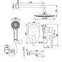Душевая система LEMARK LM3222C ATLANTISS встраиваемая