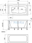 Ванна МАРКА №1 "VIOLA" 120х70 акриловая с рамой