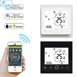Терморегулятор для теплого пола RS-001 с Wi-Fi черный