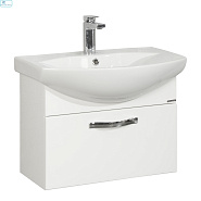 Тумба  АКВАТОН подвесная "АРИЯ-65" белая БЕЗ раковины Смайл-65