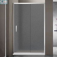 Душевая дверь раздвижная SANTREK AQUA Iris- DF-1200-G-Chrome 1200*1850 профиль хром стекло Грейп