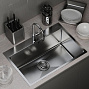 МОЙКА НАСТОЛ.МОНТАЖ 65Х45 (3,0) ВЫП 3 1/2 MIXLINE PRO 22СМ С СИФОНОМ (САТИН) код 547237