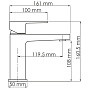 Смеситель для раковины WasserKraft ABENS 2003 черный