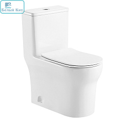 Унитаз-моноблок AZARIO AZ-1098 SINTO безободковый с сиденьем микролифт