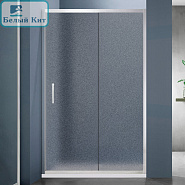 Душевая дверь раздвижная SANTREK AQUA Lea- DF-1200-G-Chrome 1200*1850 стекло Грейп 5мм, проф хром