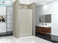 Душевая дверь раздвижная GOOD DOOR INFINITY WTW-130-G-CH (130*185 см) стекло матовое 6 мм