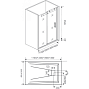 Душевая дверь раздвижная GOOD DOOR Galaxy WTW-110-C-CH (110*195 см) стекло 6 мм профиль хром 